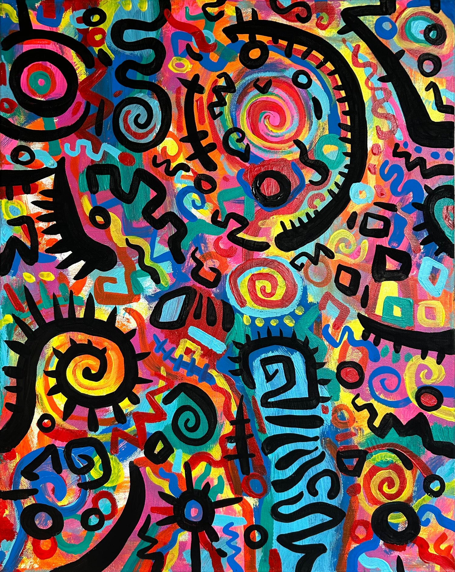 Abstract artwork by Ryan Hallman